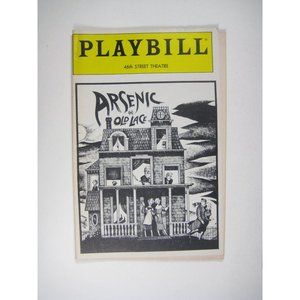 \Arsenic and Old Lace Playbill Opening Night Jean Stapleton Roberts June 1986